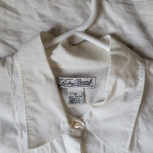 Lucky Brand, Medium, White Dresshirt